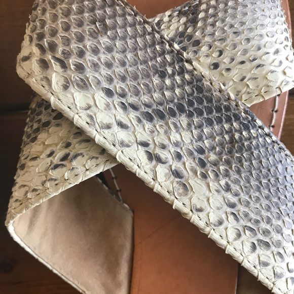 Python leather sandal - Picture 2 of 3